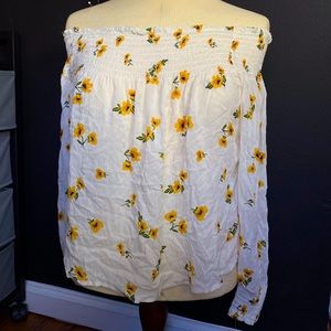 Strapless Sunflower Blouse